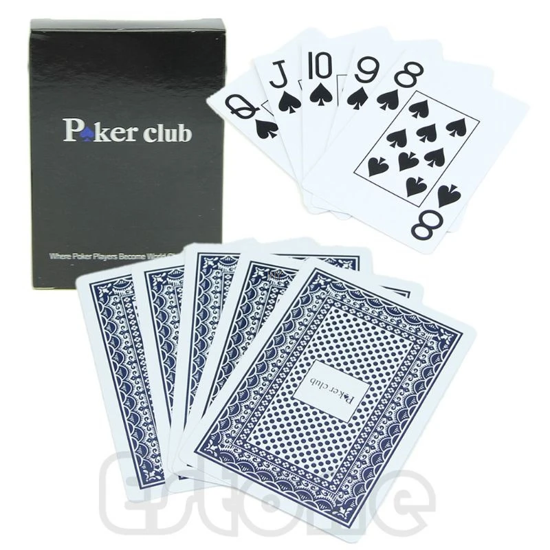

1*Waterproof Poker New Blue /Red 100% PLASTIC Washable Texas Poker Size Playing Cards