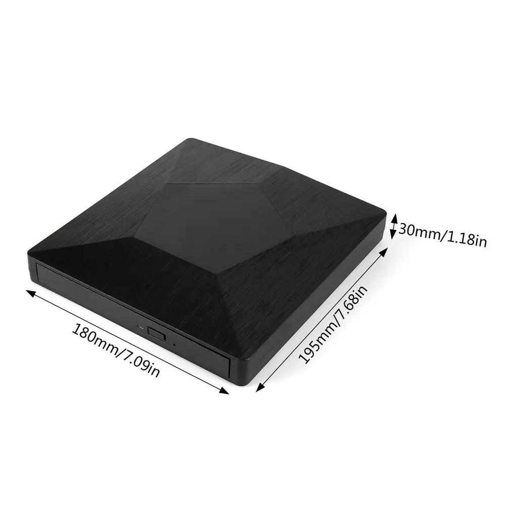 Внешний DVD CD-плеер USB 3,0 горелка DVD-CD внешний алюминиевый сплав ультра-портативный CD DVD+ RW проигрыватель