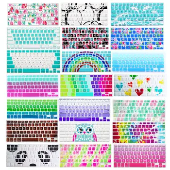 

Silicone Soft Decal Prints Keyboard Cover Skin Protective Film Protector For Apple Macbook Air Pro Retina 13"15" 17" A1278 A1466