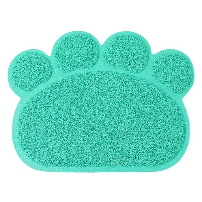 Car Anti dirty mat Paw Shape Pets Feet Mat Placemat PVC Radiating Dog