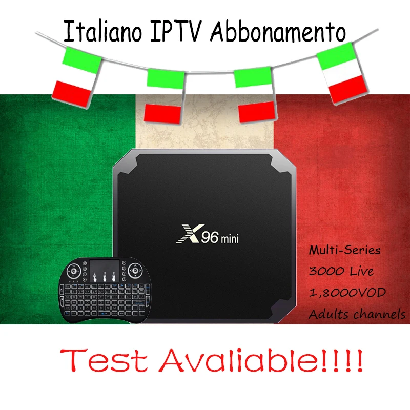 

X96mini Android 7.1 IPTV BOX with 7000+ Live VOD USA UK Spain Turkish Italy Germany Israel IPTV for m3u Smart TV Global Eurth TV