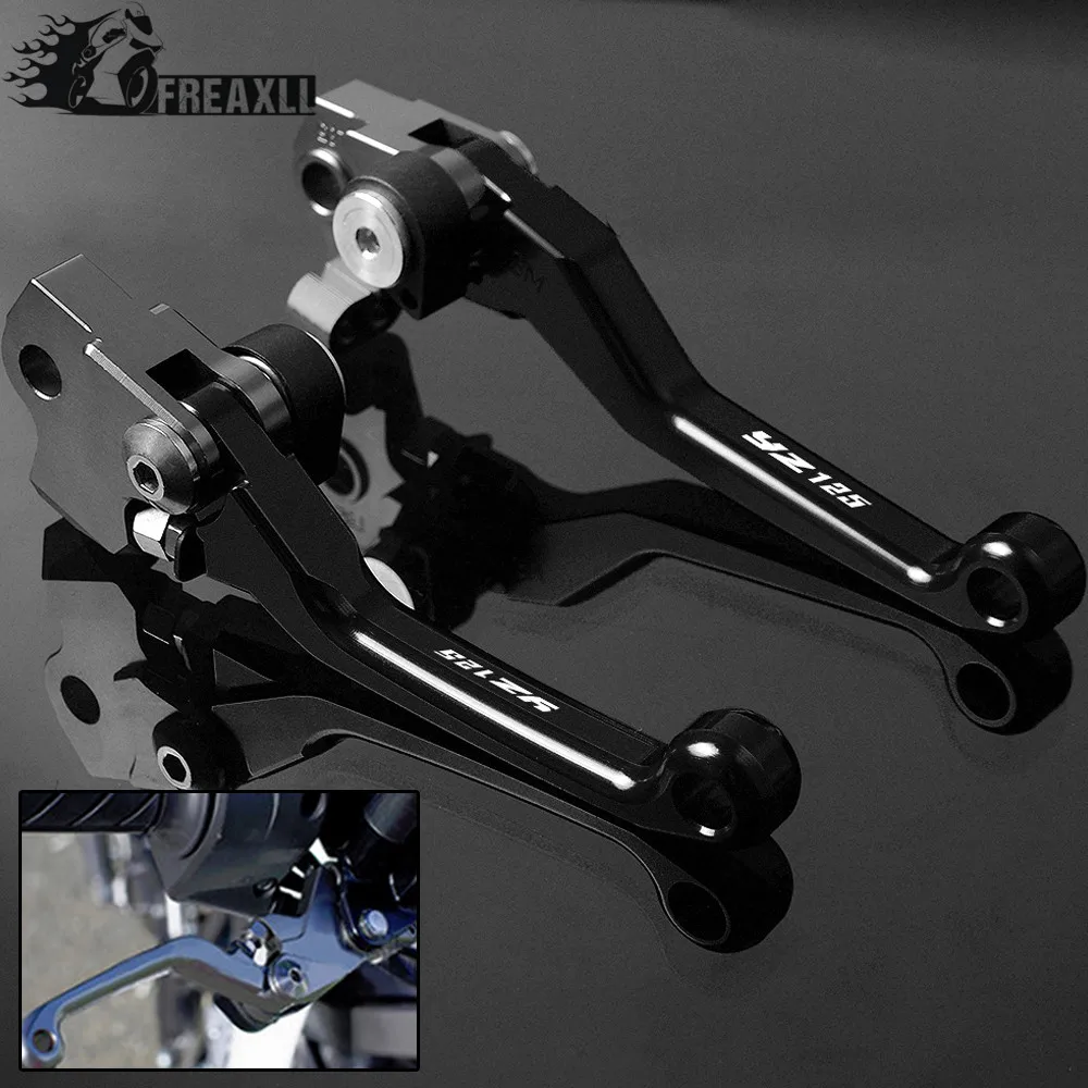 Для YAMAHA YZ125 YZ 125 2001-2007 2008-2014 2015 2016 2017 2018 2019 Алюминиевый Dirt Bike Pit Pivot тормозные рычаги