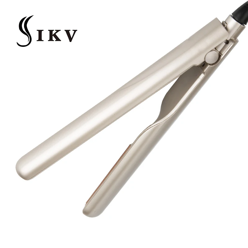 Online IKV nueva llegada eléctrico profesional plancha y rizador de pelo rizador 2 en 1 plancha de pelo plancha de cerámica