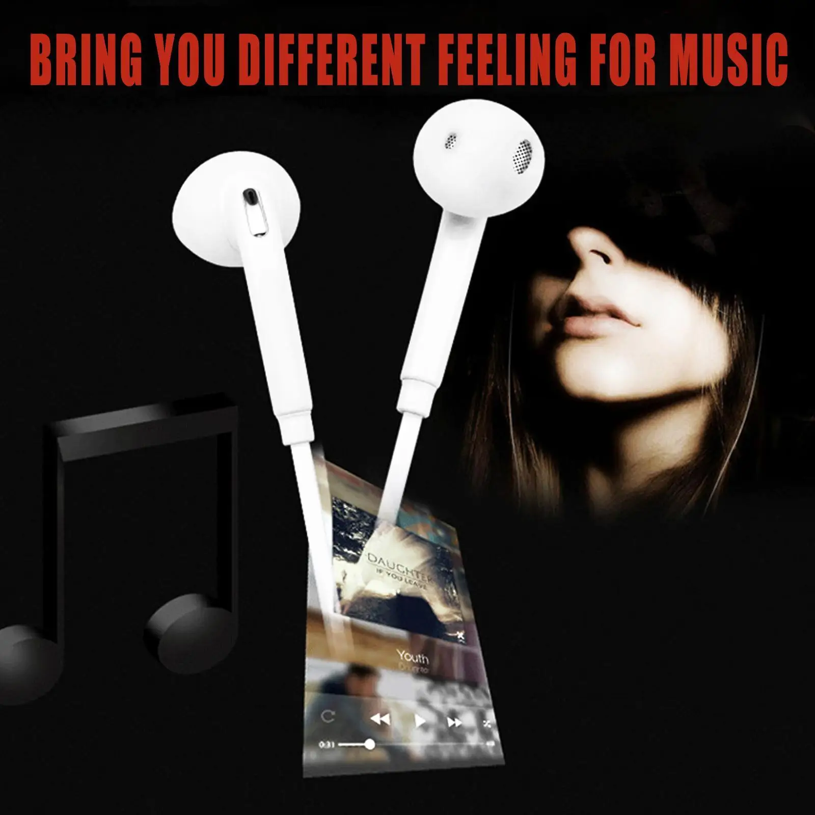 

New Headphone Headset Earphone with Mic For GALAXY S6 i9800 S6 Edge Answer and end calls button Volume