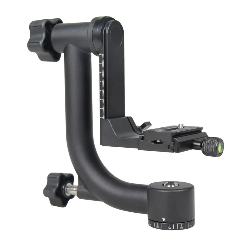 

YELANGU 360 Degree Panoramic Gimbal Tripod Head with Quick Release Plate for Nikon Canon SONY Samsung Digital SLR Camera