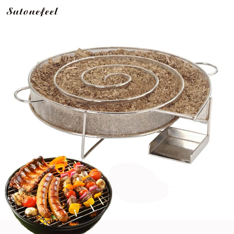 

SutoneFeel Cold Smoke Generator BBQ Accessories Barbecue Grill Cold Smoking Bacon Salmon Meat Burn Cooking Tools