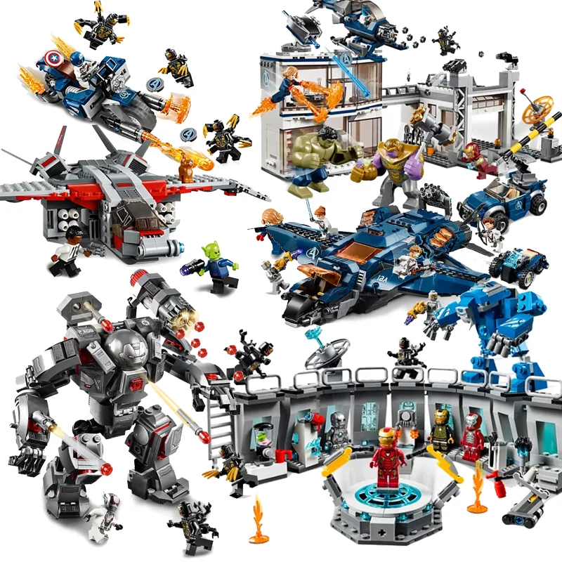 

Avengers 4 Endgame Ultimate Quinjet Set Compatible Legoings Building Blocks Brick Kids Toy