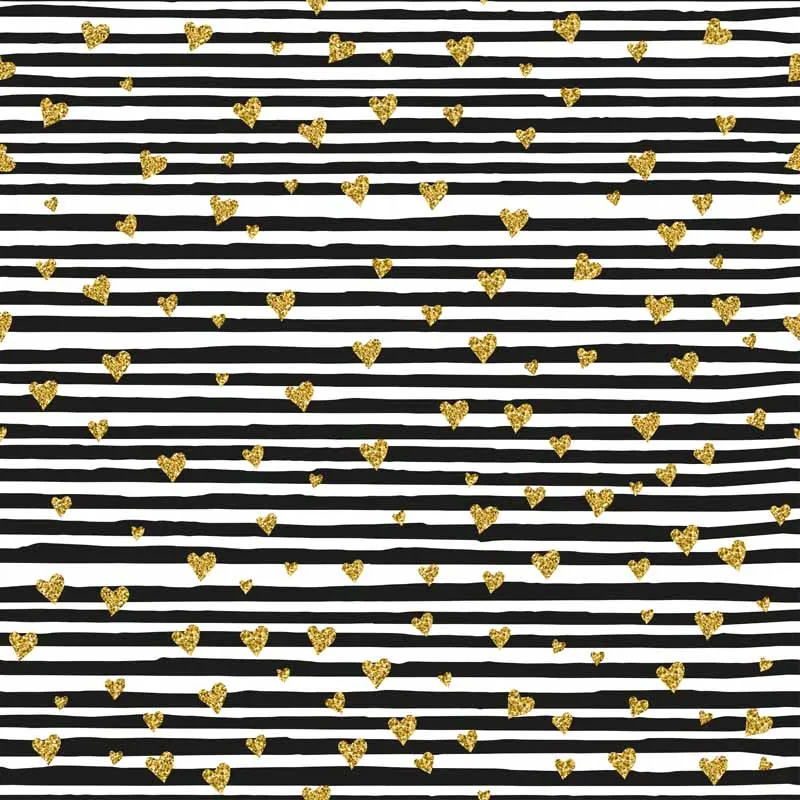 

Seamless Vinyl Photography Background Black Stripe Gord Heart Newborn Computed Printed Children Backdrops for Photo Studio ZR-52