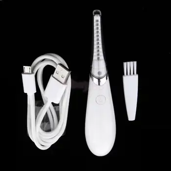 

Portable Heated Eyelash Curler Eye Lash Extension Wand Comb Electric Curling Tool 10s Fast Heating USB Rechargeable for Women