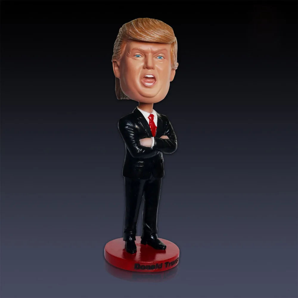 Новинка, куклы Дональд Трамп, качающиеся головой, игрушки, антистрессовые изделия из смолы, украшения для персонажей