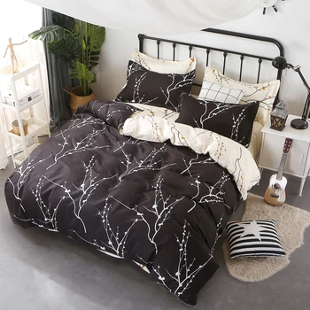 

4-7Feet Bedding Set Duvet Cover Set Queen Size King Size Bed Linen Valentine Cartoon Kids Bedding Bed Sheet