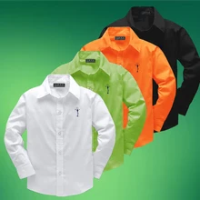 Children In The Spring And Autumn Pure Cotton Shirt Boy’s Shirts Casual Children’s Clothing 2017 Fashion Long Sleeved Baby Shirt
