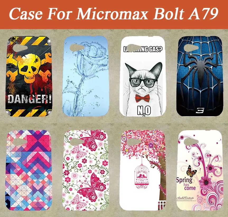 Цветная окрашенная задняя крышка для Micromax Bolt A79 чехол телефона A 79 защитный на