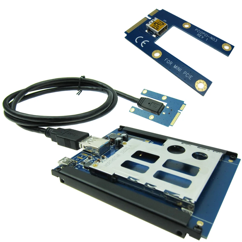 ExpressCard адаптер 34 54 мм ExpressCard для Mini PCI-e адаптер mini PCI express card конвертер для ноутбука