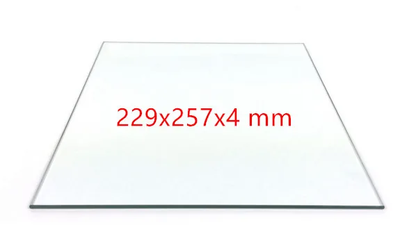 

229*257*4 mm UM2 Glass Build Plate Print Table Glass for Heated Bed high Borosilicate glass plate 3D printer parts