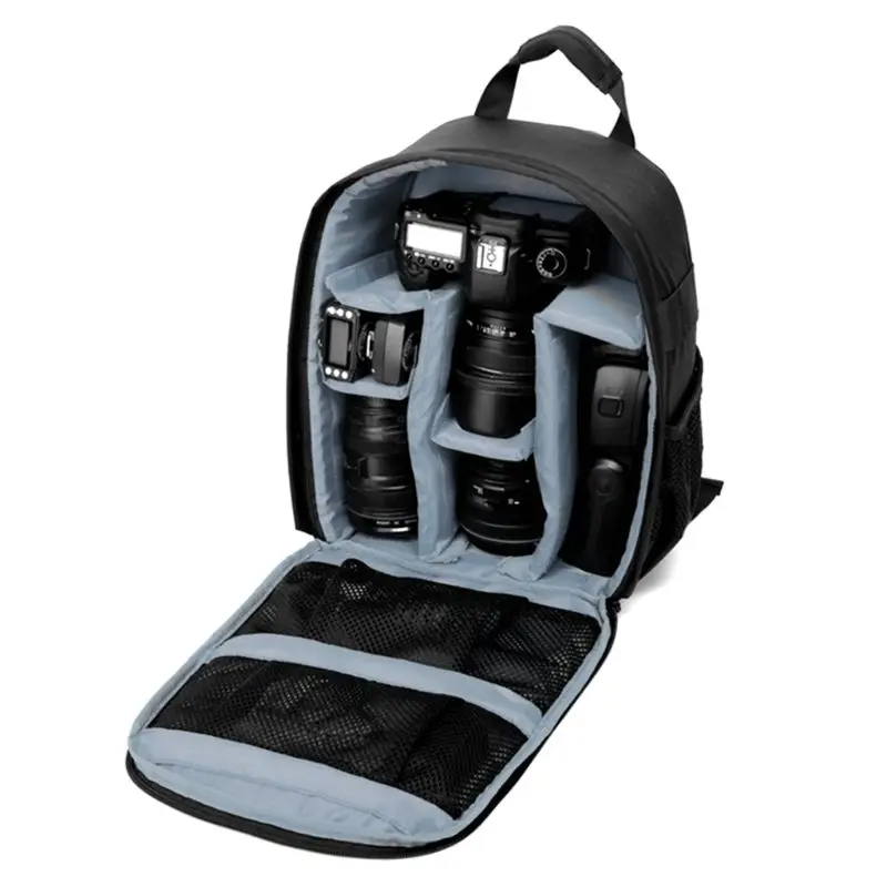 Фотографии ноутбук рюкзак для женщин мужчин водонепроницаемый корпус камеры совместим с Canon объектив Nikon