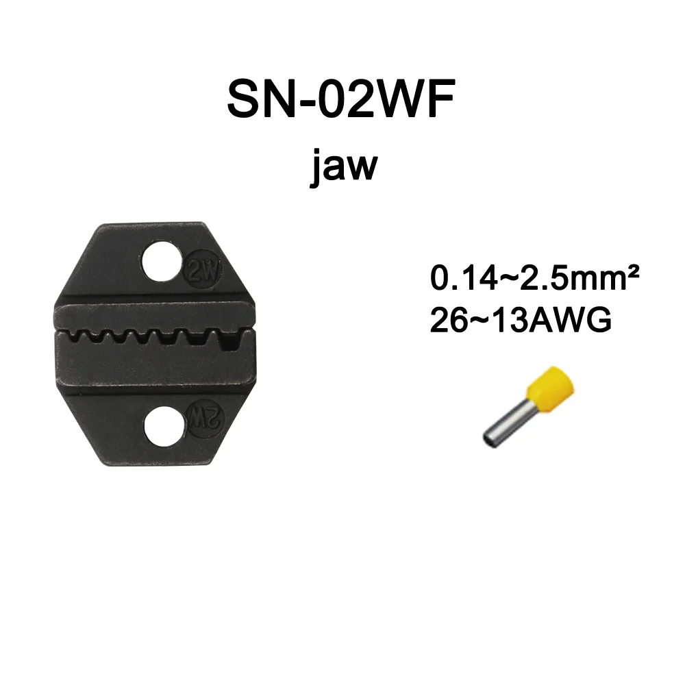 Мини Европейский Стиль штампы наборы для SN обжимные плоскогубцы серии ручной обжимной инструмент SN02WF SN06WF SN06WFL SN16WF SN01C SN02C SN0725 - Цвет: SN-02WF