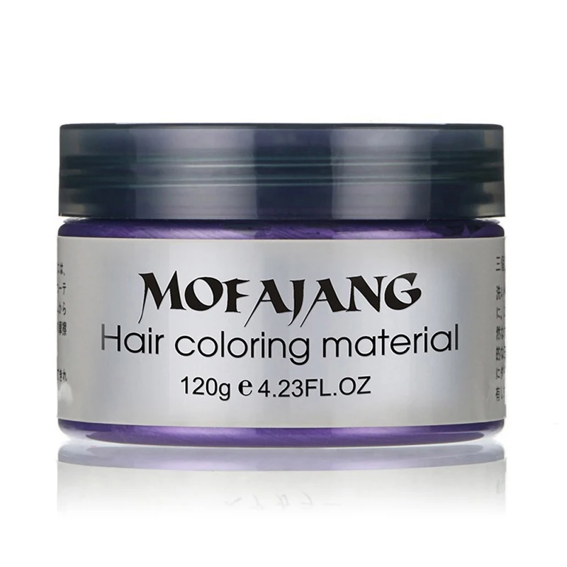 MOFAJIANG для укладки волос, временная одноразовая окрашивание для волос, грязевой крем, мгновенная моющаяся краска для волос, воск