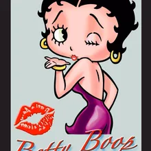 Пользовательские Betty Boop плакат на холсте из ткани домашний декор