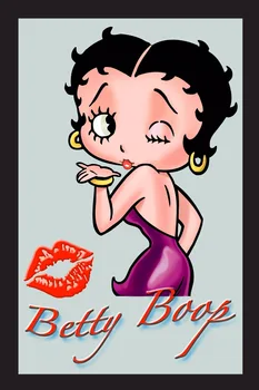 

Custom Betty Boop Canvas Fabric Poster Home Decor modern For Bedroom Poster Wall Art