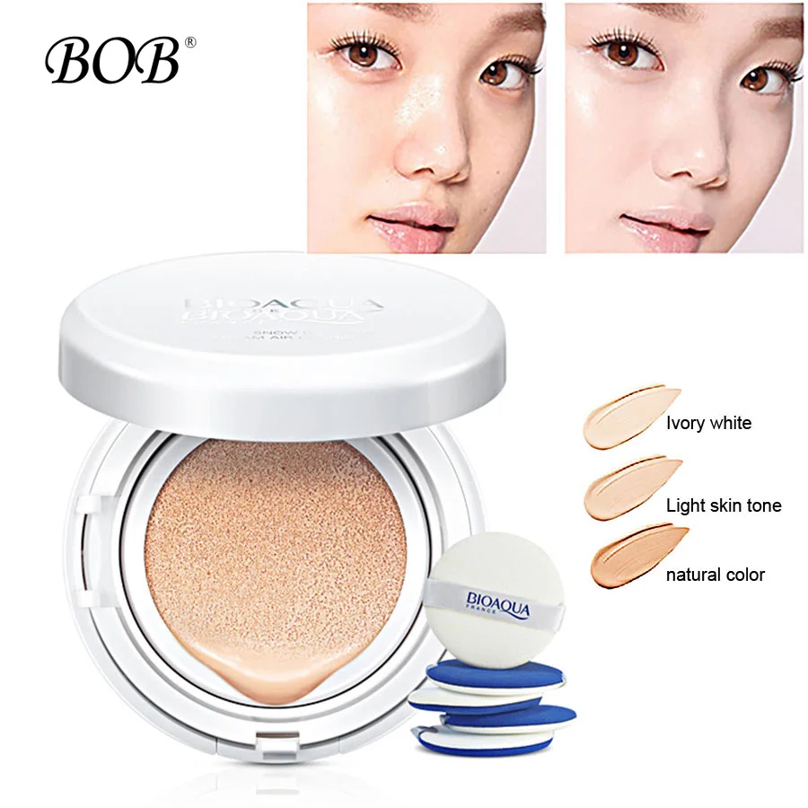 

BOB Air Cushion BB CC Cream Foundation Wet Powder Concealer Moisturizing Foundation Whitening Makeup Bare For Face Beauty Makeup