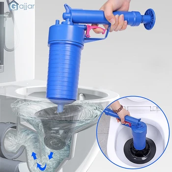 

Home Storage NEW Pressure Pump Cleaner Unclogs Toilet Hand Powered Plunger Set Clean Tool DropshipingJuly27