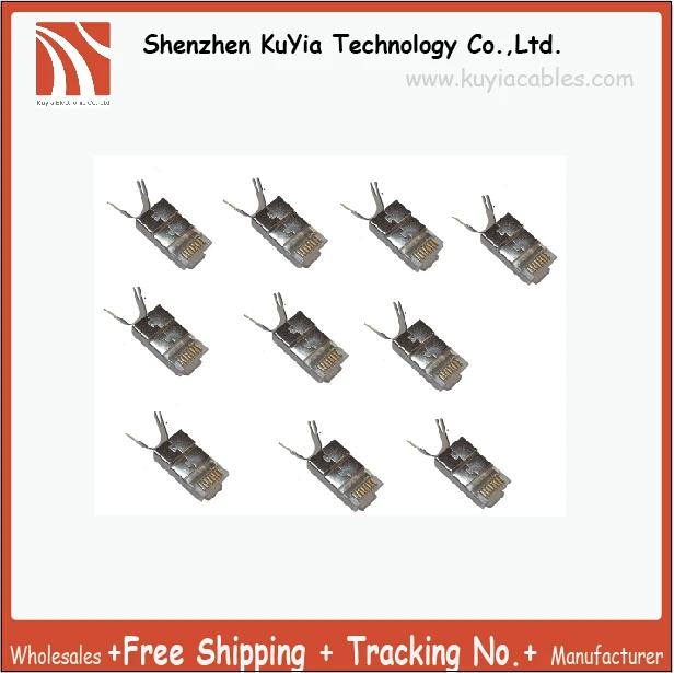

10PCS/LOT!Free Shipping And High Quality RJ45 CAT7 Shielding Plug NetworkPlugsHigh Speed 8P8C