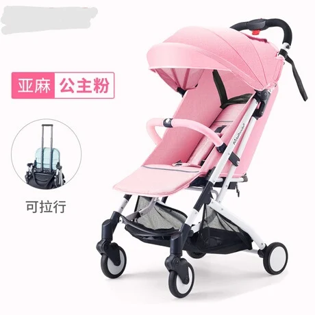 pink lightweight pushchair