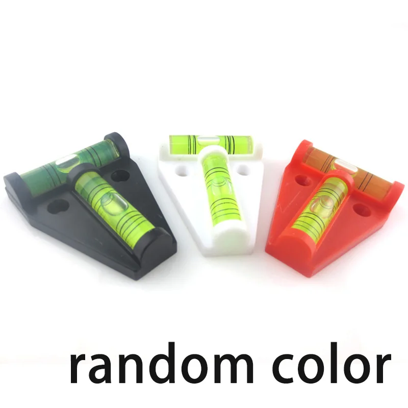 Mini Dual T Spirit Level Bubble Tool for Motor Camper Van Home Trailer Car Use Random Color