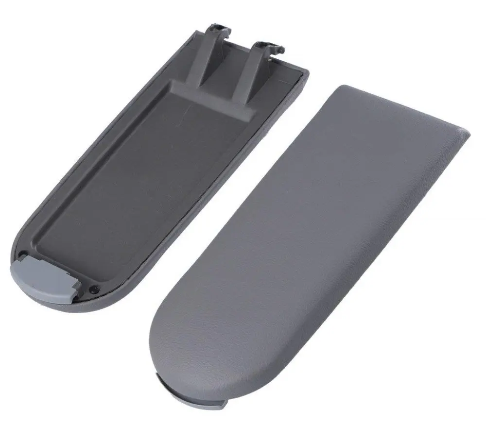 Grey Arm Rest Armrest Center Console Covers Caps For VW Jetta Golf MK4
