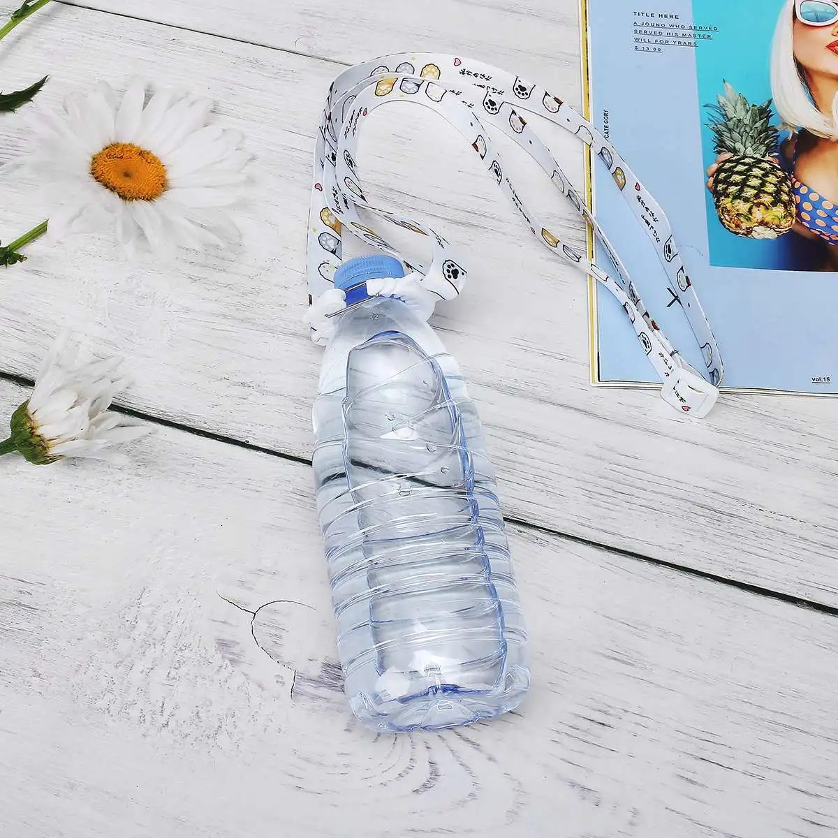 Модная бутылка для воды, пластиковая бутылка для напитков, пряжка, зажимы для детей, плечевой ремень, ремешок, бутылка, пряжка, аксессуары