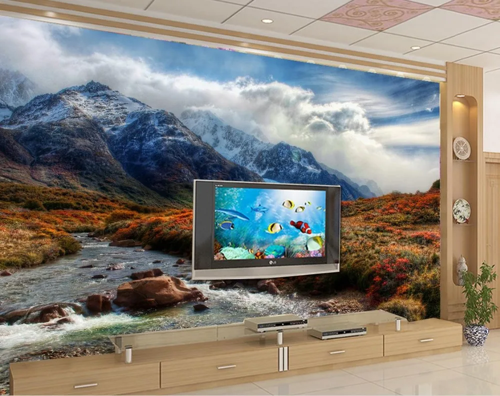 Wall Murals Cheap online get cheap 3d wall murals mountains -aliexpress Wall Murals Cheap online get cheap 3d wall murals mountains -aliexpress