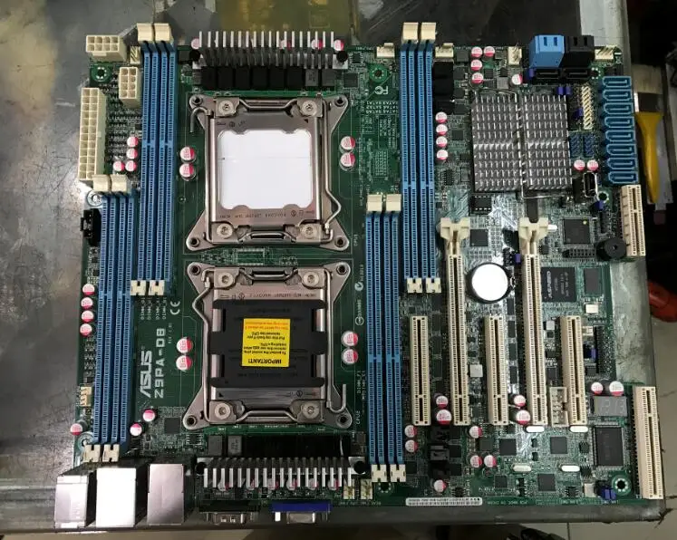  ASUS Z9PA-D8 workstation motherboard for dual LGA 2011 DDR3 VGA USB2.0 USB3.0 64G Server motherboar