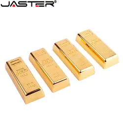 Joster gold bullion usb флэш-накопитель карта памяти Золотой бар Флешка 4 ГБ 8 ГБ 16 ГБ 32 ГБ 64 ГБ подарок