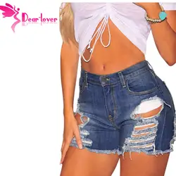 Dear Lover повседневные летние джинсовые рваные Высокая талия шорты для женщин пикантные для джинсы большого размера LC786122
