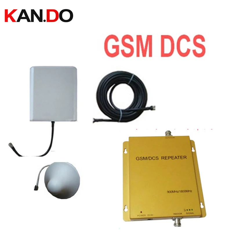 W/кабель + антенна, Dual Band GSM + DCS, GSM усилитель, DCS руля, повторитель GSM, DCS Ретранслятор, 900 мГц + 1800 мГц 1500 квадратных метров подходит