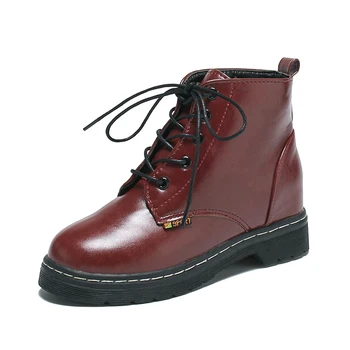 

Women Booties Autumn And Winter New British Wind Student Martin Boots Korean Version Of The Wild Plus Velvet Warm Boots