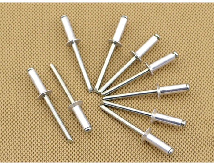100pcs Countersunk Head Aluminum Blind Rivets Decorating Nails Flat