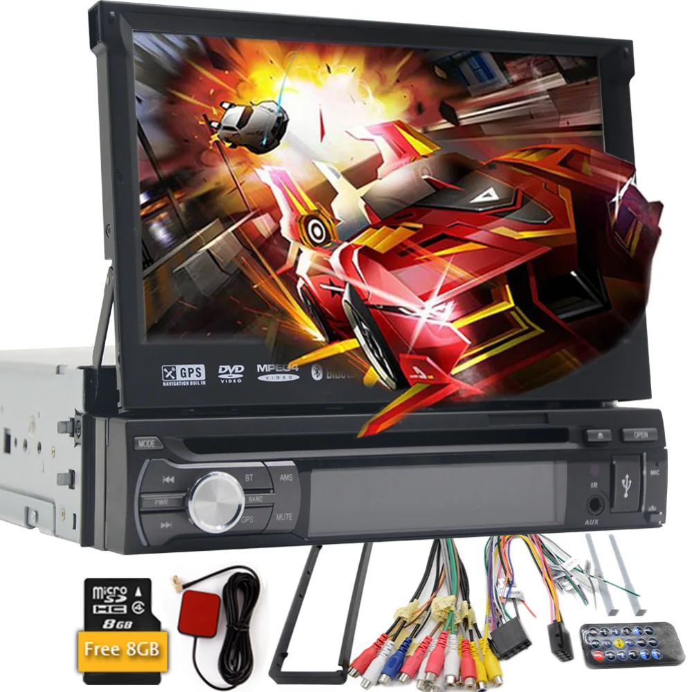 

NEW 1 Din Car DVD GPS Navigation player to Old car models Radio Music Bluetooth SD USB For Auto radio 1din gps steering wheel