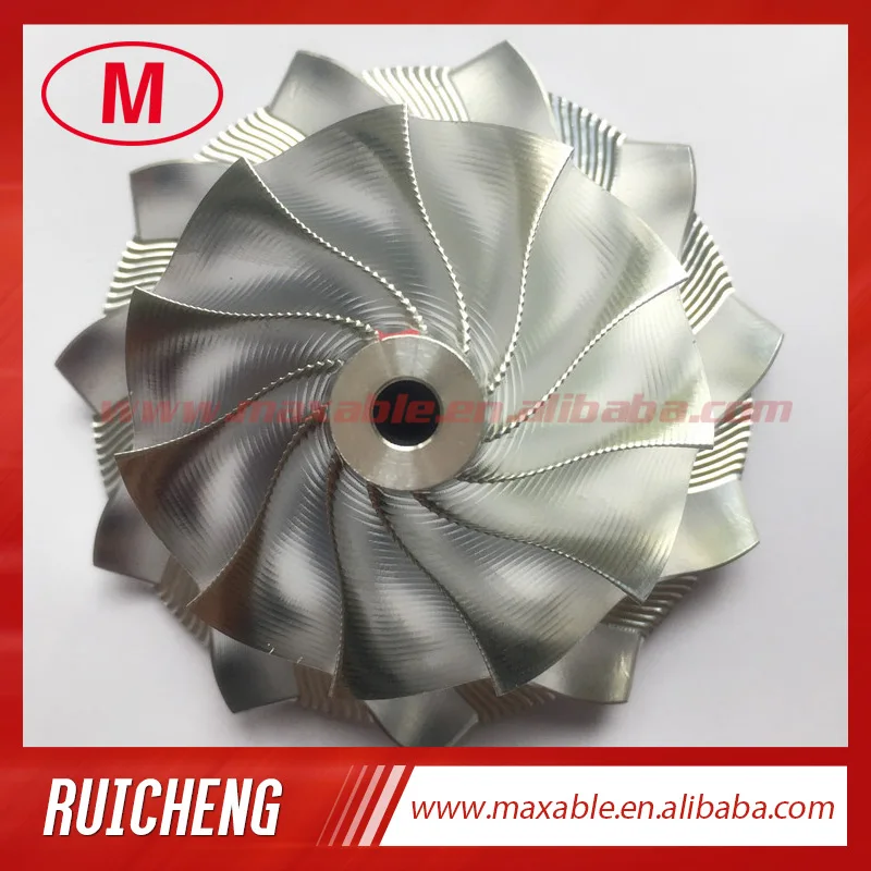 

GT15-25 50.00/68.01mm 11+0 blades high performance point milling turbocharger billet/milling/aluminum 2618 compressor wheel