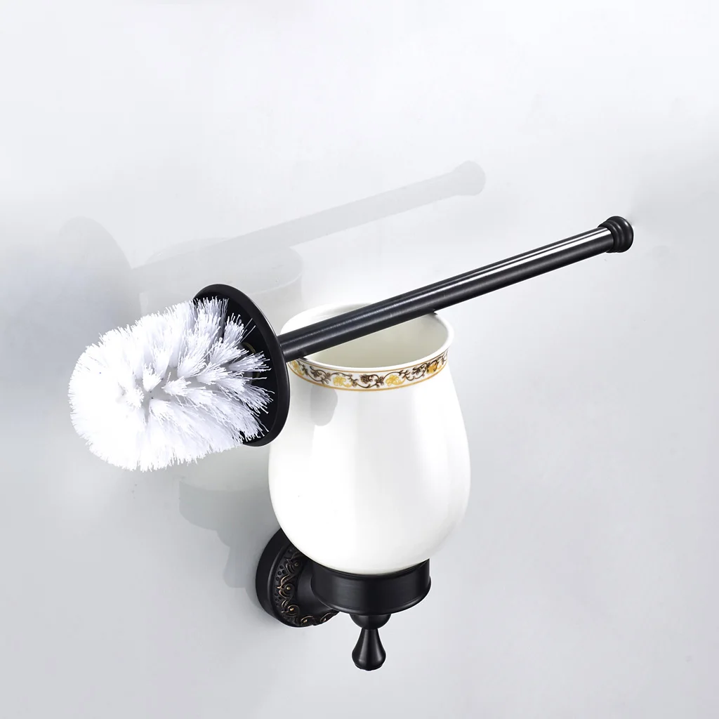 toilet brush holder set- soft nylon - Fits well - Eco friendly, Wall Mounted