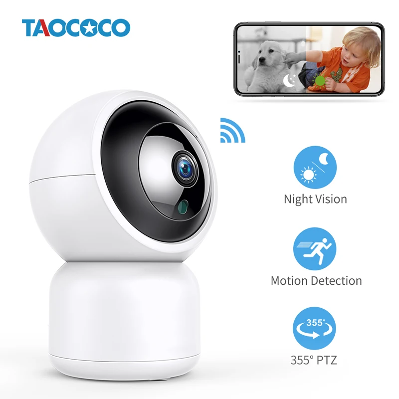 

TAOCOCO 1080P Auto Tracking Camera Wireless WiFi Home Security Surveillance Camera Night Vision Baby Monitor Babyphone CCTV