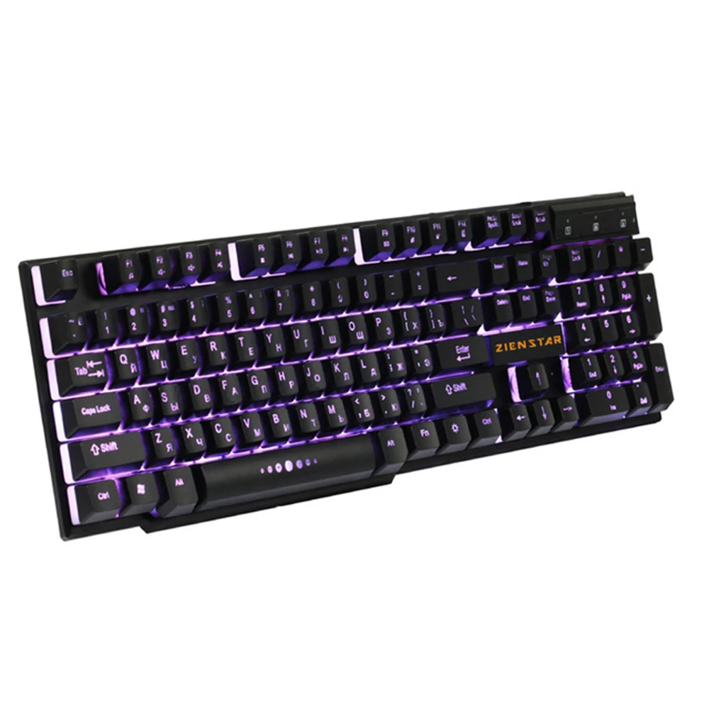 ZIENSTAR-Russian-English-Gaming-Keyboard-with-three-colors-backlit-USB-cable-Metal-backside-shell-Similar-Mechanical (2)