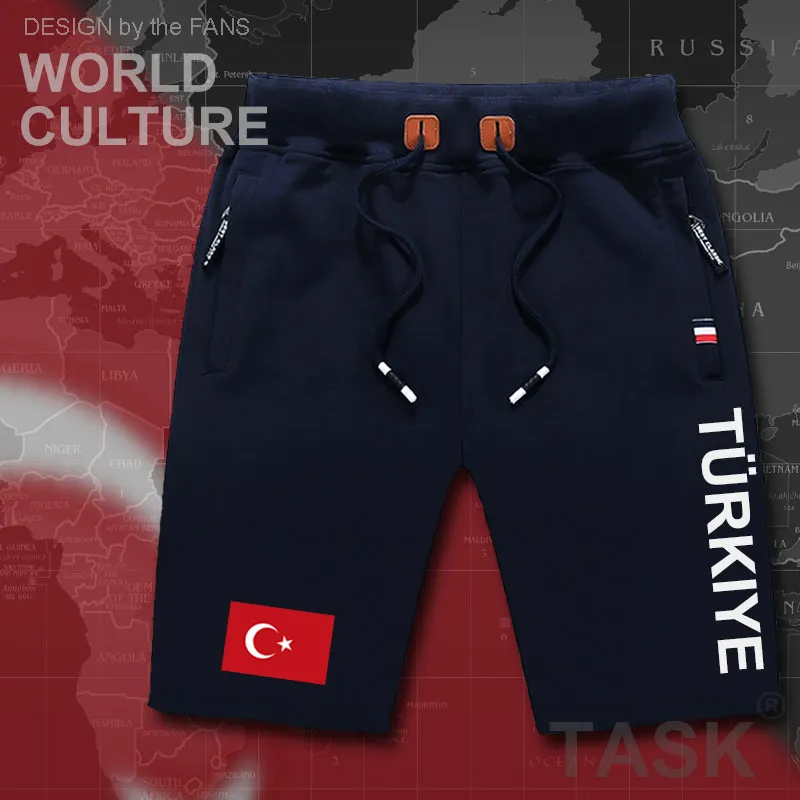 Турецкие мужские пляжные шорты, новинка, мужские пляжные шорты, с флагом, для тренировок, на молнии, с карманом, повседневная одежда,, Турецкая турка, страна Тр - Цвет: P01navy