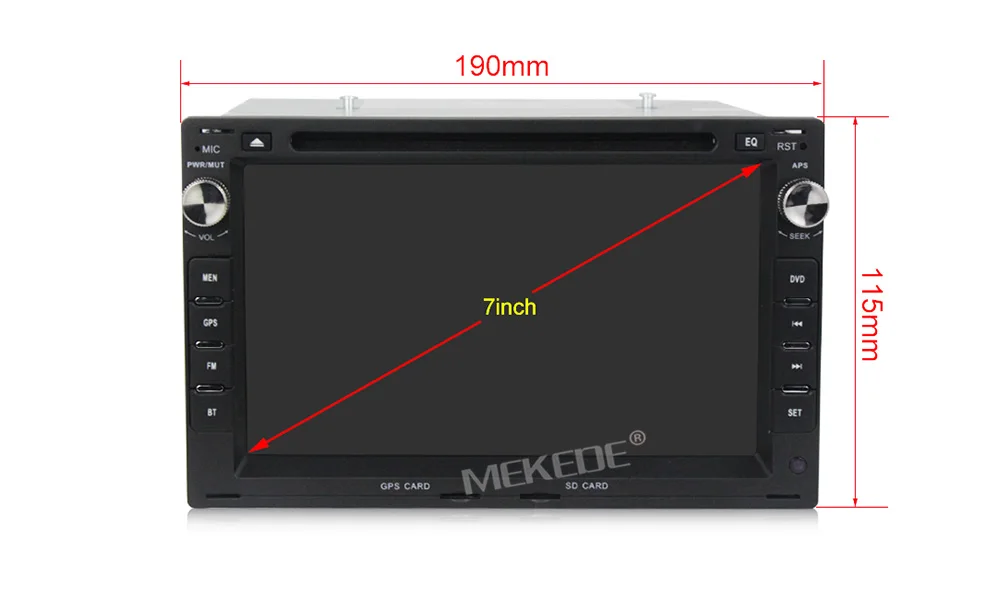 Best Mekede 2Din Auto Radio Android 9.1 For Volkswagen PASSAT B5/MK5/BORA/POLO/MK3/MK4/GOLF Car Multimedia Video Player GPS USB DVR 5