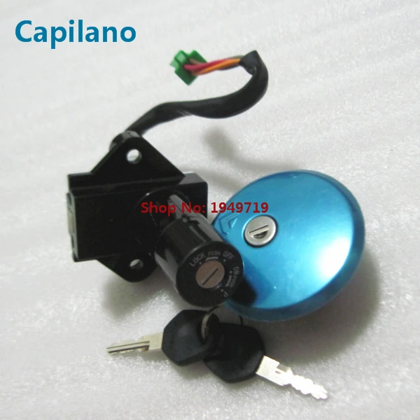 

motorcycle scooter GN250 electric ignition switch lock set power door lock with fuel cap cover for suzuki 250cc GN 250 parts