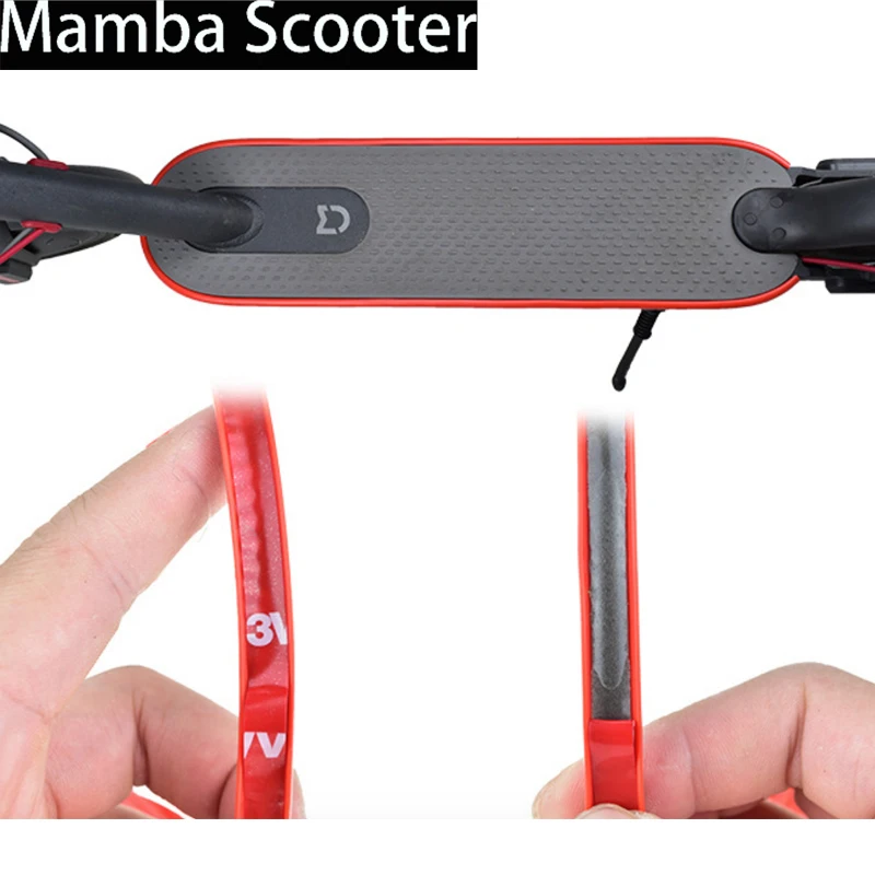 Бампер Защитный мопедов полоски для корпуса Стикеры ленты для Xiaomi Mijia M365 Электрический скейтборд автомобиль скутер Запчасти декоративные полоски - изображение