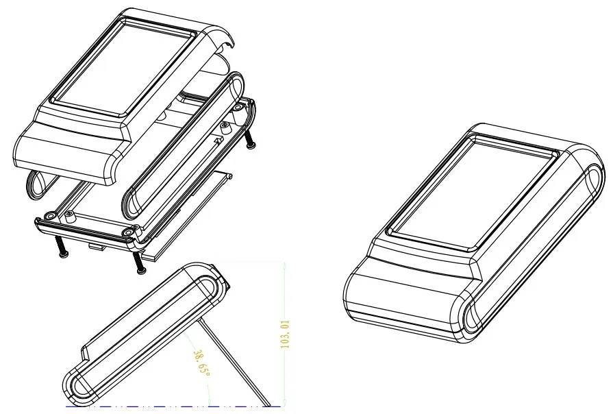 [3 цвета] 141*76*36 мм Diy пластиковый портативный корпус abs корпус ЭЛЕКТРОННАЯ коробка проект выход распределительный шкаф