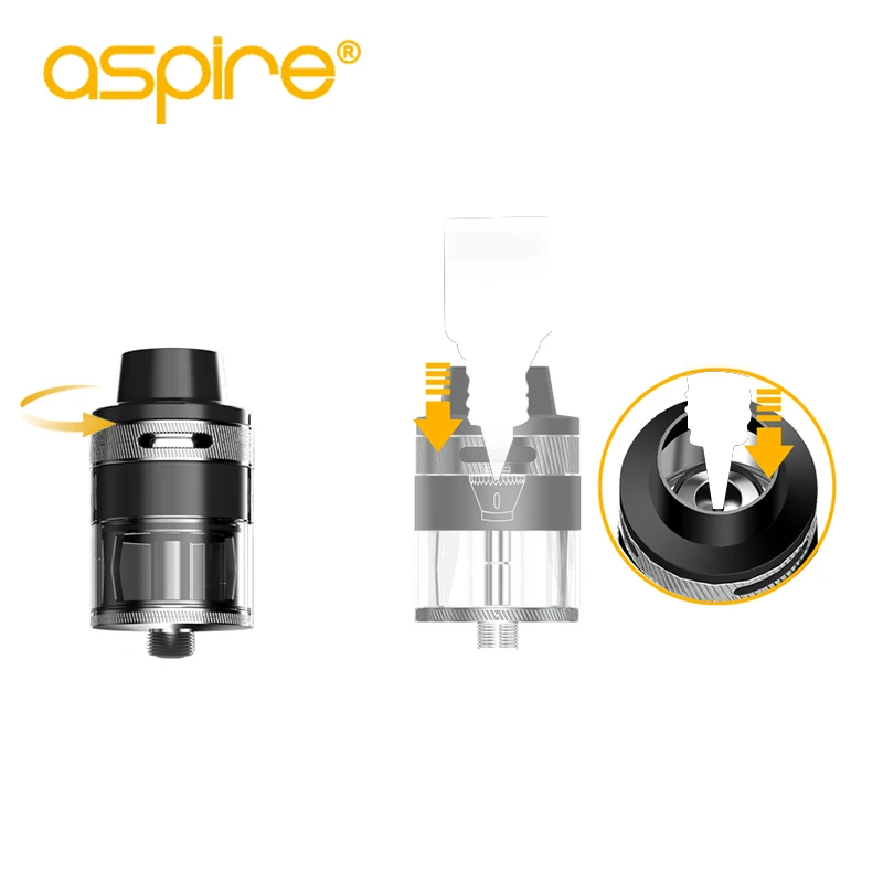 Атомайзер для электронных сигарет Aspire Revvo Tank 3,6/2 мл с дуговой катушкой, Спидер Typhon SkyStar Mod, регулируемый поток воздуха Vape