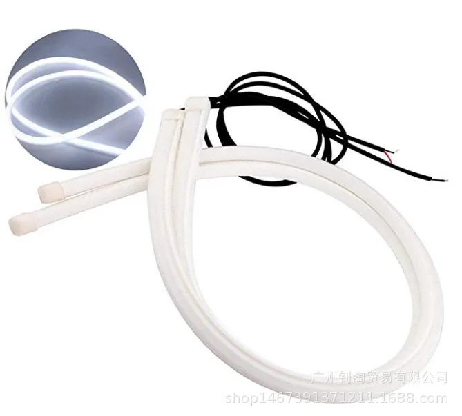

automotive LED tear-eye lamp guide strip 60CM soft lamp strip double-color turning light silicone strip